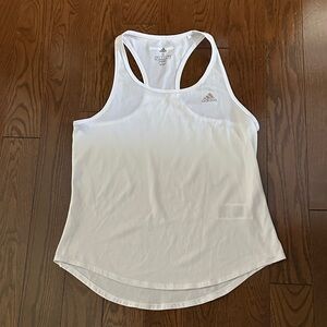 Adidas Women's White Racerback Tank Top